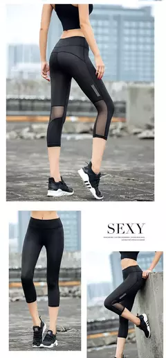 Calça legging feminina fitness, cintura alta, elástica, respirável, confortável, para corrida, academia, yoga - loja online