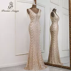 Sexy sereia preto vestidos de noite vestidos elegantes para noche largo soiree de mariage robe femme vestido de baile