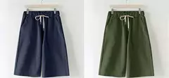 Imagem do Shorts de algodão para mulheres, calças de lazer de pernas largas, cintura solta elástica com cinto, tamanho grande, 7XL, 8XL, verão