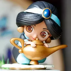 Novo 9cm q posket sweetiny cinderela alice tinker bell pvc anime bonito bonecas modelo colecionável brinquedo aniversário presente de natal na internet