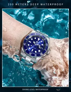 Imagem do ADDIESDIVE Men's Stainless Steel Watch, Europeu e Americano Negócios Lazer Quartz Watch, Impermeável Outdoor Sports Watch