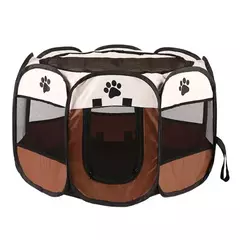 Barraca dobrável portátil para animais de estimação, 74*74*43cm, casa para cães, gaiola octogonal para gato, cercadinho, filhotes, canil, cerca, casa para cães ao ar livre - loja online