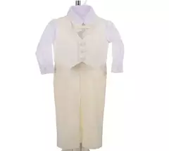 Conjunto de terno bebê menino clássico, conjunto com 5 peças 3345, roupa para festa de casamento, bebê menino - Wolf Magazine
