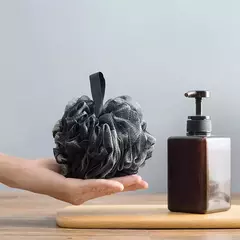 Soft Shower Mesh Foaming Sponge, Esfoliante Scrubber, Black Bath Bubble Ball, Body Skin Cleaner, Ferramenta de limpeza, Acessórios do banheiro na internet