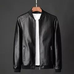 Jaqueta masculina de couro PU bombardeiro para motocicletas, jaqueta de beisebol, moda casual, plus size, 7XL, 2020, J410 na internet