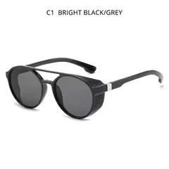 Óculos de sol redondos Steampunk clássicos para homens, óculos vintage, tons para exterior, moda masculina, UV400 - comprar online