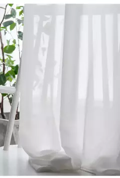 Imagem do Branco Tulle Cortinas para a decoração da sala, Super macio, grande sentimento da mão, Modern Veil, Chiffon, Solid Voile Sheer, Cozinha