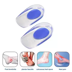 2 pçs silicone heel pads plantar fasciitis homem calcanhar spur silicone gel calcanhar copos dor calcanhar calcanhar para sapatos pé silicone pé almofada na internet