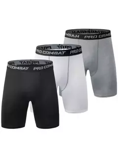 Leggings de compressão elástica para homens, calças justas esportivas, calças de secagem rápida, treinamento de corrida, shorts elásticos, plus size - Wolf Magazine