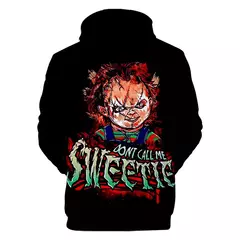 Chucky-Homens 3D Full-Print Hoodies Filme de Terror, moletom Hoodie, Traje Cosplay, Streetwear, Unisex, Nova Moda, 2024 - comprar online