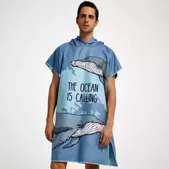 HOTMANGO-Toalha Poncho de Microfibra, Traje Surf Beach, Roupete de Banho com Capuz, Atividades Impermeáveis, Homens e Mulheres Adultos na internet