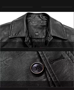 Jaqueta de couro de inverno dos homens macio grosso quente jaqueta de couro do plutônio masculino negócios casuais casacos homem jaqueta masculinas mais tamanho 4xl - comprar online