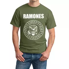 Unisex Fghfg Ramone Seal T-shirt, camiseta gráfica feminina, punk rock, floresta, montanhas, álbum, homens