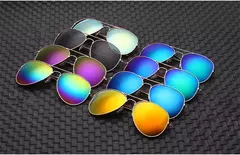 Duplo Ponte Aviação óculos de sol, Mulheres Aviat, Alloy Frame, Polarizados Óculos de sol espelho, Feminino e Masculino Eyewear, UV400, Novo, 2022 - comprar online