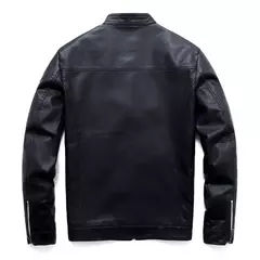 Jaqueta de couro do falso dos homens da motocicleta 8xl jaquetas masculinas preto jaqueta de couro masculino outwear masculino do plutônio de couro dos homens casacos marca - comprar online