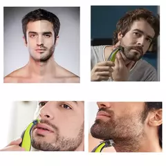 Barbeador elétrico para os homens usb recarregável barba de barbear depilador masculino máquina cabelo cuidados com a cara limpeza - Wolf Magazine