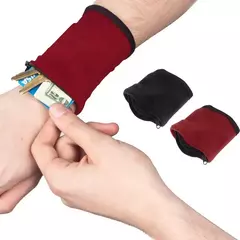 Saco de corrida com zíper, Bolsa de carteira de pulso, Basquete e Yoga Sweatband, Saco de braço esportivo - loja online