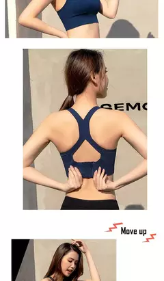 Sutiã esportivo seco rápido à prova de choque para mulheres, sutiã acolchoado, sutiã push up, sutiã de ginástica, treino sem costura, ioga reunir - comprar online