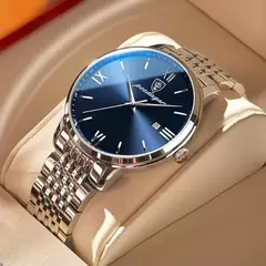 Imagem do Relógio de quartzo impermeável de luxo masculino, relógios esportivos masculinos, relógio de pulso casual, data relógio, marca superior, 30m, 2024