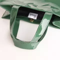 Bolsa de geléia reutilizável para mulheres sacola ecológica flor sacola de compras, bolsa de compras de pvc impermeável estilo moda, nova