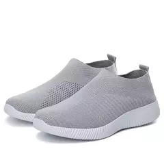 Imagem do Tênis slip-on vulcanizados para mulheres, sapatos baixos, mocassins ambulantes, plus size 42, alta qualidade
