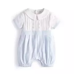 Macacão Bebé Recém-nascido, Macacão Infantil, Roupa de Batismo Infantil, Macacão 1 ° Aniversário, Verão Espanhol