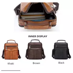 JEEP BULUO-Bolsas de Ombro Crossbody para Homens, Bolsa De Couro Dividido, Bolsa De Mensageiro De Negócios, Bolsa De Alta Qualidade, Moda Quente - comprar online