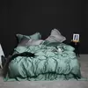 Liv-Esthete-Pure White Bedding Set, 100% Seda, Bedding Set, Luxo Duvet Cover, folha plana, fronha, roupa de cama, Saudável e sedoso, Rainha e Rei