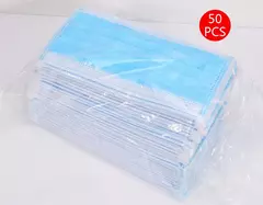 Imagem do Máscaras bucais 3 camadas anti-poeira descartáveis mascarillas não tecido meltblown pano máscaras elásticas orelha loop máscara facial