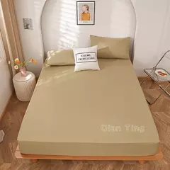 1piece 100% Polyeste Egyption Qualidade Cama Cabido Folha Só (sem fronhas) Banda Elástica Em torno da capa do Colchão Fácil Cuidado