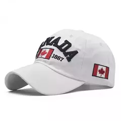 Imagem do Boné de beisebol de algodão lavado para homens e mulheres, eu amo o Canadá, chapéu snapback para o pai, boné casual bordado, novo