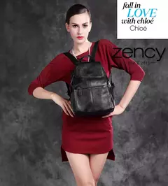 Mochila Zency-Anti-Roubo de Couro Feminina, Mochila de Grande Capacidade, Bolsa Designer de Viagem, Couro Branco, Qualidade, Elegante, A ++ - loja online