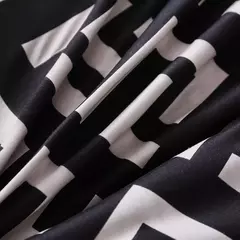 Conjunto de cama preto luxuoso, roupa de cama de poliéster, capa de edredão, manta de pássaro, anime com fronha king size, tamanho completo, moderno
