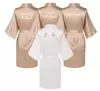 Vestes de seda cetim para mulheres plus size, roupão de casamento, vestido de dama de honra, vestido feminino, roupa de dormir, dama de honra, ouro rosa - comprar online