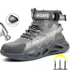 Botas de segurança Steel Toe Work para homens e mulheres, sapatos indestrutíveis, tênis anti-smash, calçado de trabalho - comprar online