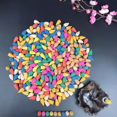 100 pces misturados cones de incenso usados para oud refluxo queimador de incenso cone cheiro mistura de incenso aromaterapia - Wolf Magazine