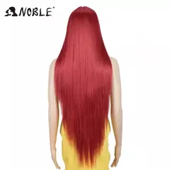 Peruca rosa nobre com franja peruca sintética com franja longa reta ombre peruca colorida para mulheres peruca cosplay para preto