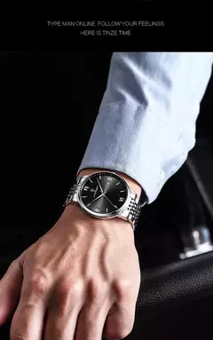 Imagem do Relógio de quartzo impermeável de luxo masculino, relógios esportivos masculinos, relógio de pulso casual, data relógio, marca superior, 30m, 2024