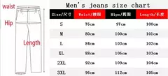 Cinza cor pura jeans homens cintura elástica calças de brim magros 2021 estiramento sem rasgado calças streetwear preto dos homens denim - loja online