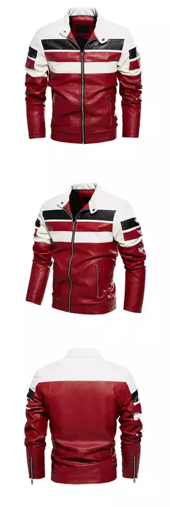 Homens jaquetas de couro outono inverno da motocicleta jaqueta de couro dos homens da moda correspondência do plutônio casaco de couro masculino - loja online
