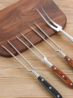 Garfo de churrasco portátil em aço inoxidável, Beef Grill Tools, Acessórios para churrasco, Acampamento ao ar livre Cozinhar - comprar online