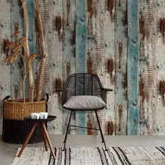 Papel de parede de madeira para decoração de bancada, papel de parede removív - loja online