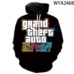 Imagem do Homens e mulheres Grand Theft Auto Game Gta 4 Hoodies impressos, moletom com capuz infantil, pulôver para meninos e meninas, 3D, novo, 2020