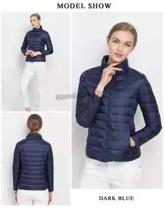 Casaco de sopro ultraleve e leve feminino, jaqueta quente, parkas coreano slim fit, curto, moda feminina, 15 cores, 5XL, primavera na internet