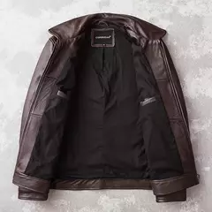 AYUNSUE-Jaqueta de couro real para homens, couro genuíno, roupas masculinas, casaco de outono, roupas - Wolf Magazine