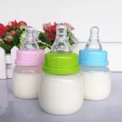 Imagem do Mini mamadeira portátil recém-nascida, BPA Free, Safe Infant Nursing Nipple Care, Garrafas De Leite De Suco De Frutas, 60ml