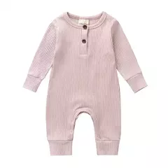 Romper de manga comprida unissex para bebê recém-nascido, cor sólida, roupas de algodão infantil, 3-18 meses, verão - Wolf Magazine