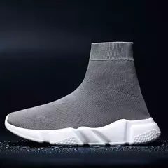 Grande número de alta superior peso leve masculino tênis meias dos homens tênis corrida sapatos femininos verão esportes esporte homem tênis azul B-524 na internet