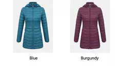 Santelon mulheres longo parka quente para as mulheres ultraleve casaco casaco acolchoado puffer com capuz destacável roupas outwear leve - Wolf Magazine