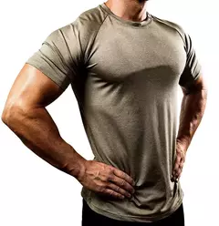 Treino de secagem rápida masculino com camisetas, camisas esportivas masculinas, tops de compressão, roupas de ginástica respirável, corredor, 2021 - comprar online